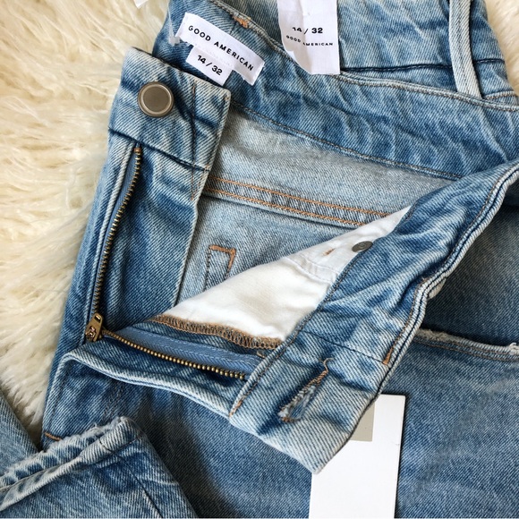 GOOD AMERICAN NWT Good Girlfriend High Denim Jeans NEW With Tags - Picture 6 of 16